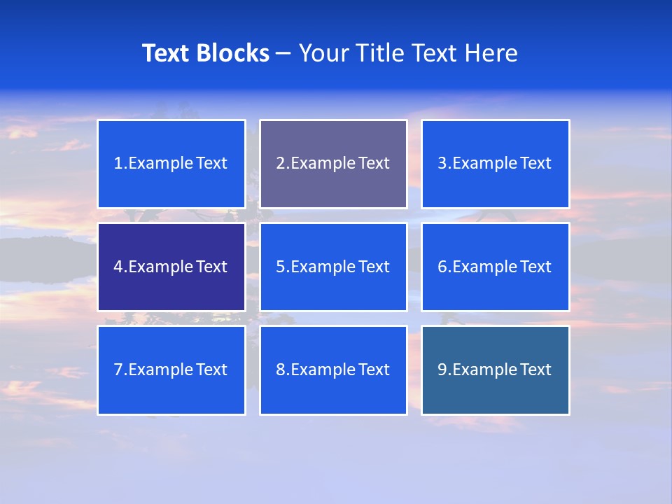Tropical Fishing Sun PowerPoint Template