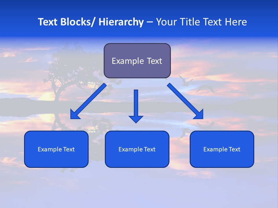 Tropical Fishing Sun PowerPoint Template