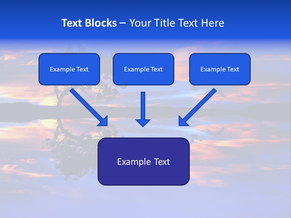 Tropical Fishing Sun PowerPoint Template