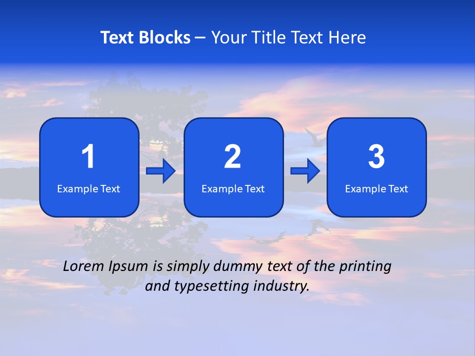 Tropical Fishing Sun PowerPoint Template