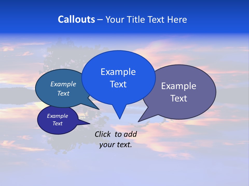 Tropical Fishing Sun PowerPoint Template