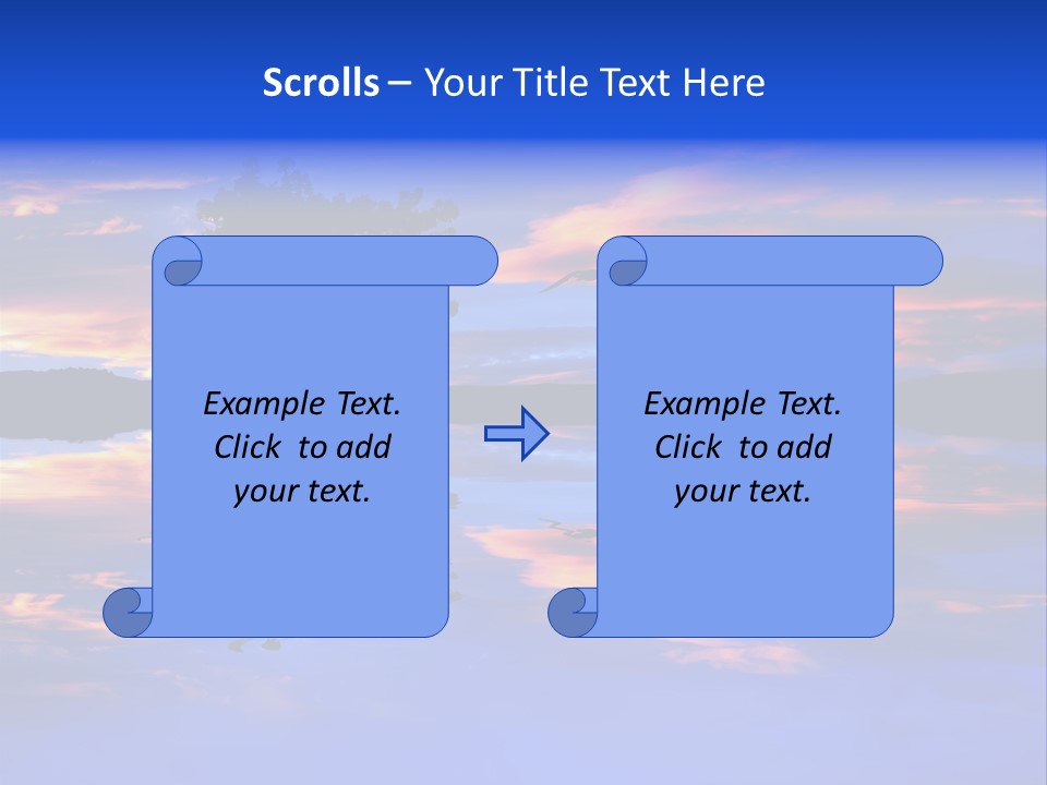 Tropical Fishing Sun PowerPoint Template