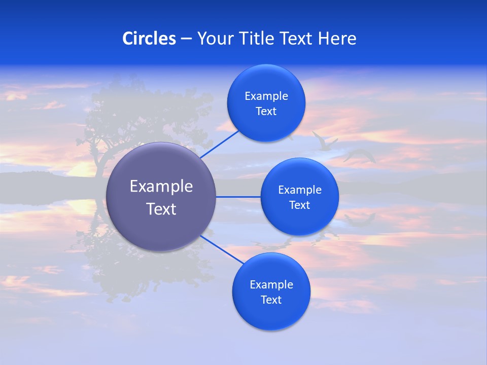 Tropical Fishing Sun PowerPoint Template