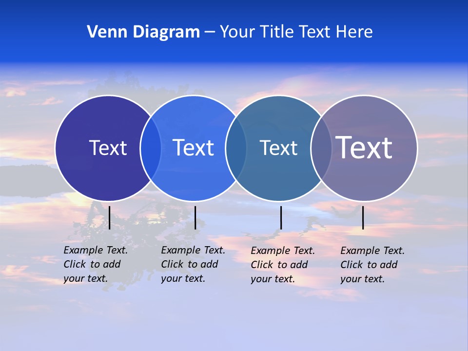 Tropical Fishing Sun PowerPoint Template