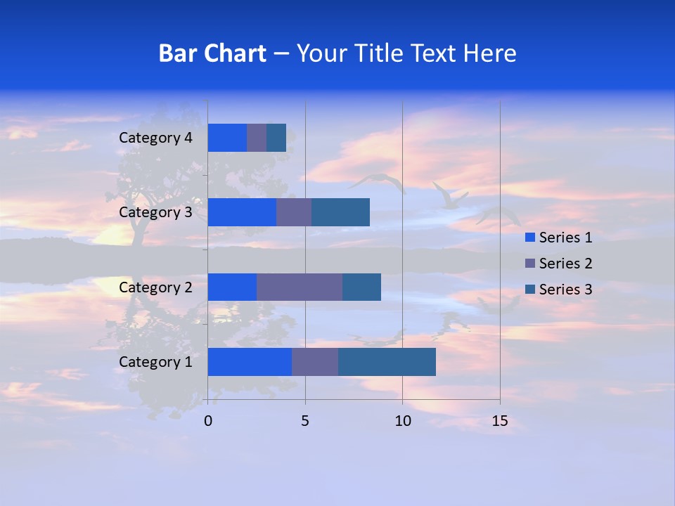Tropical Fishing Sun PowerPoint Template