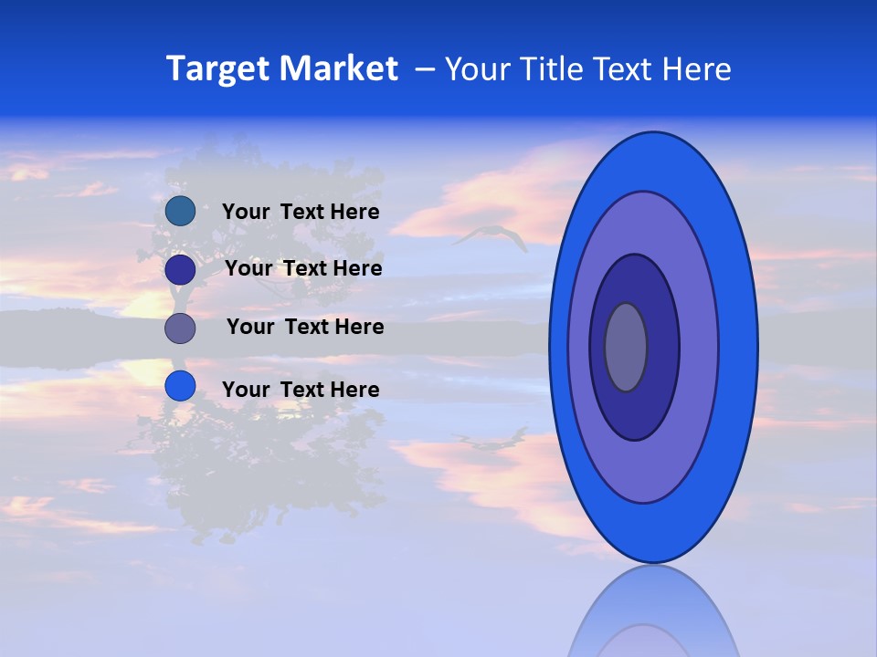 Tropical Fishing Sun PowerPoint Template