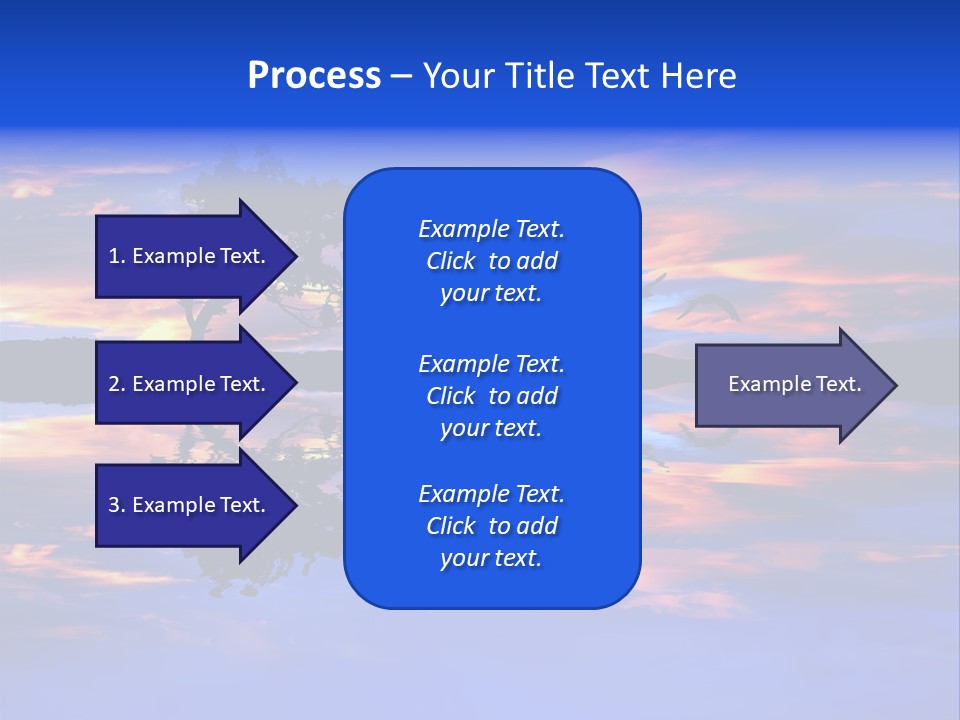 Tropical Fishing Sun PowerPoint Template