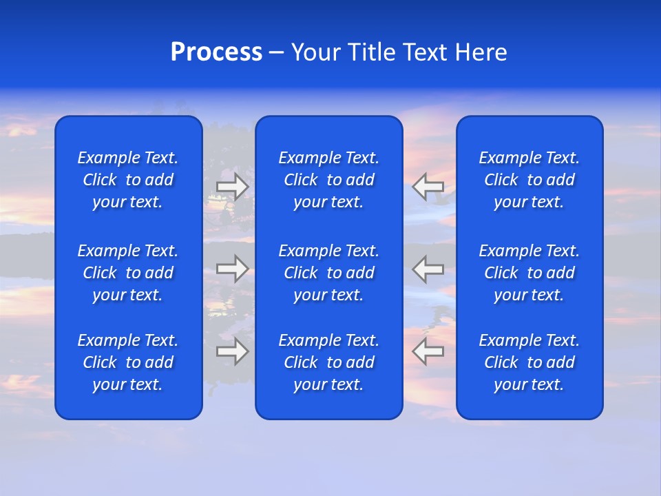 Tropical Fishing Sun PowerPoint Template