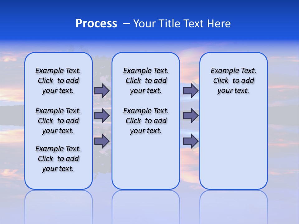Tropical Fishing Sun PowerPoint Template