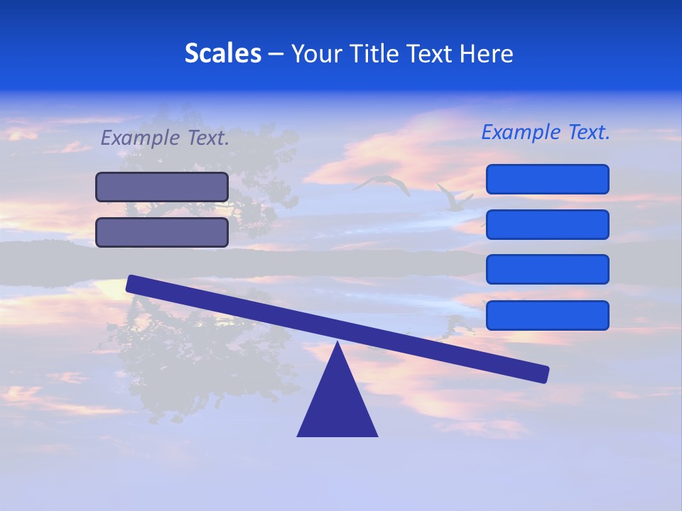 Tropical Fishing Sun PowerPoint Template