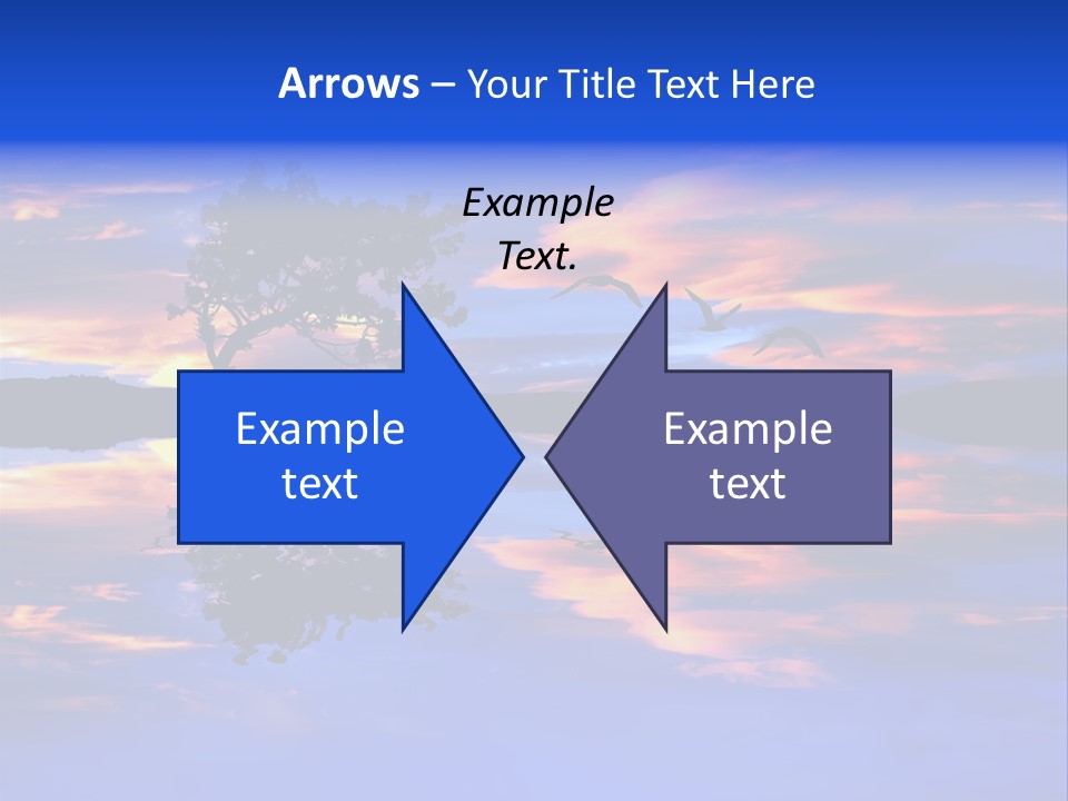 Tropical Fishing Sun PowerPoint Template