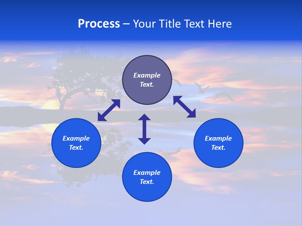 Tropical Fishing Sun PowerPoint Template