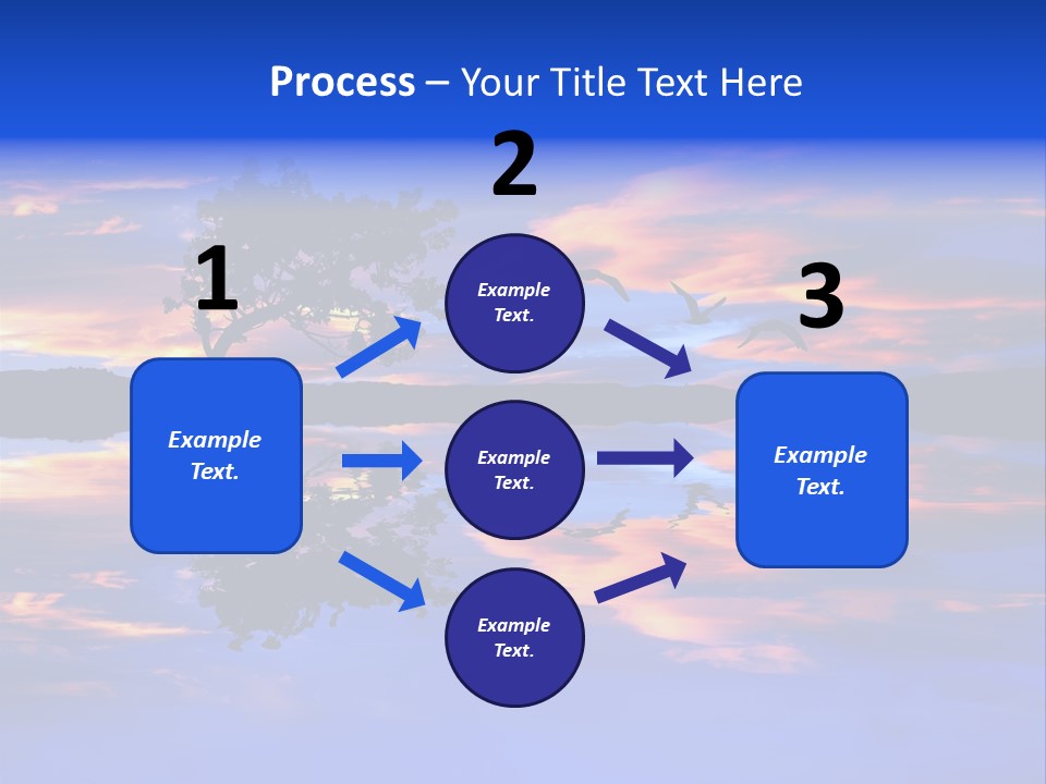 Tropical Fishing Sun PowerPoint Template