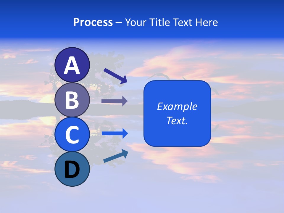 Tropical Fishing Sun PowerPoint Template