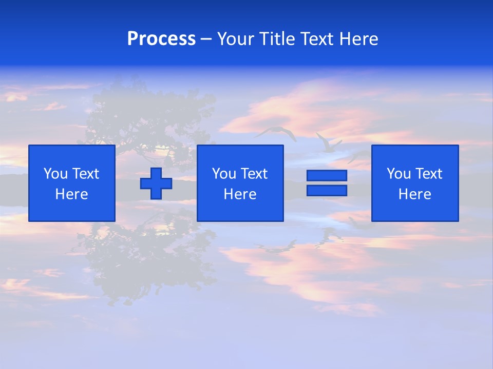 Tropical Fishing Sun PowerPoint Template