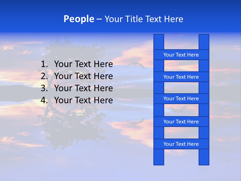 Tropical Fishing Sun PowerPoint Template