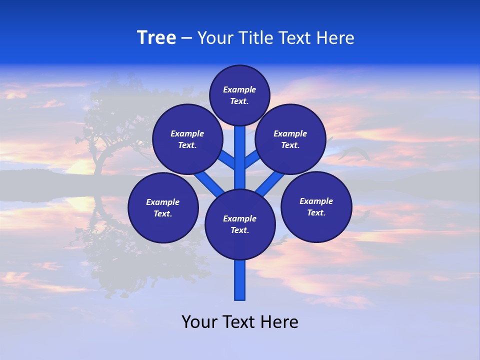 Tropical Fishing Sun PowerPoint Template