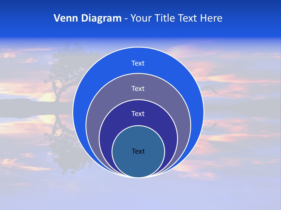 Tropical Fishing Sun PowerPoint Template