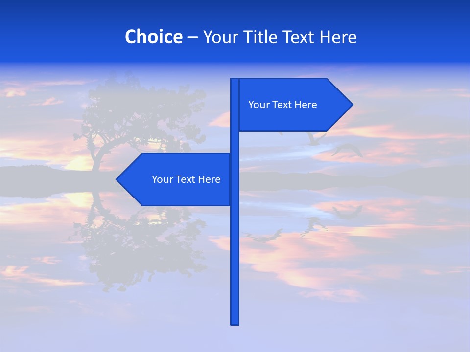 Tropical Fishing Sun PowerPoint Template