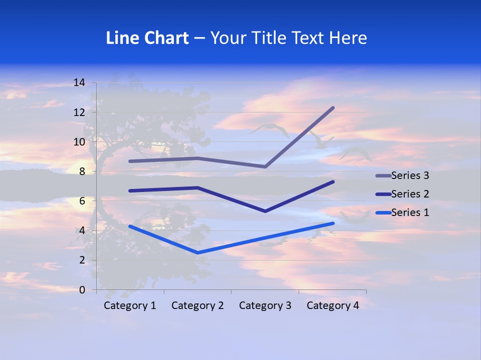 Tropical Fishing Sun PowerPoint Template