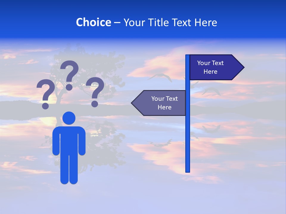 Tropical Fishing Sun PowerPoint Template