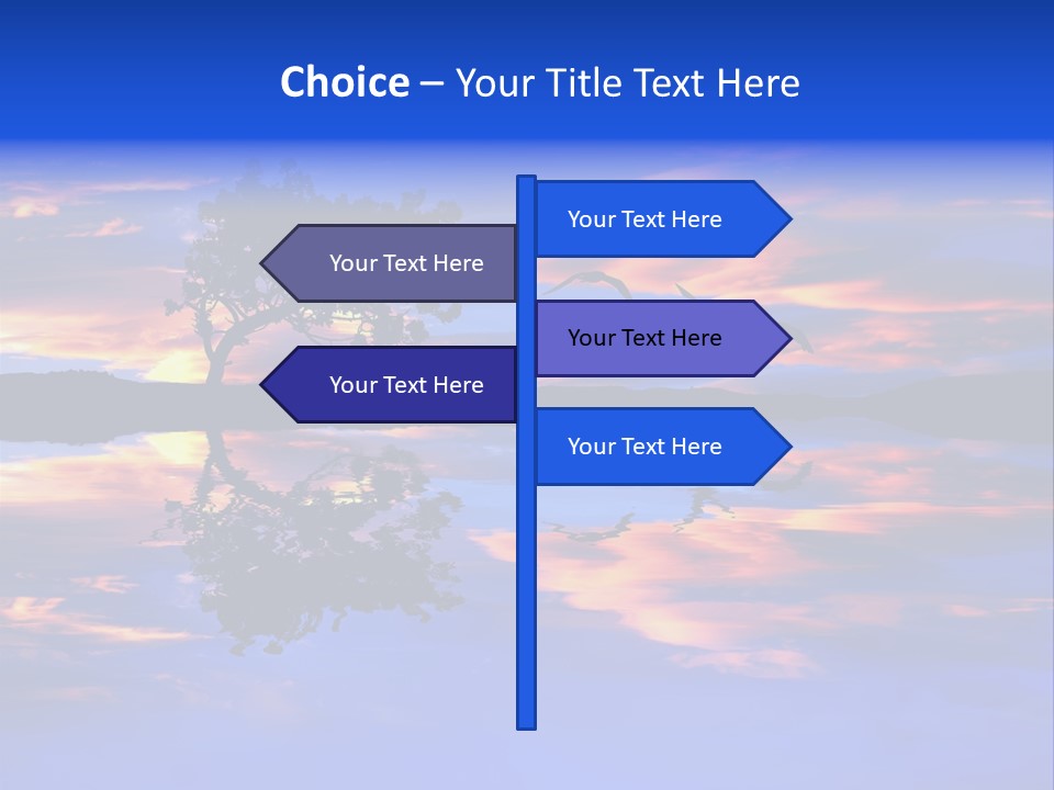 Tropical Fishing Sun PowerPoint Template