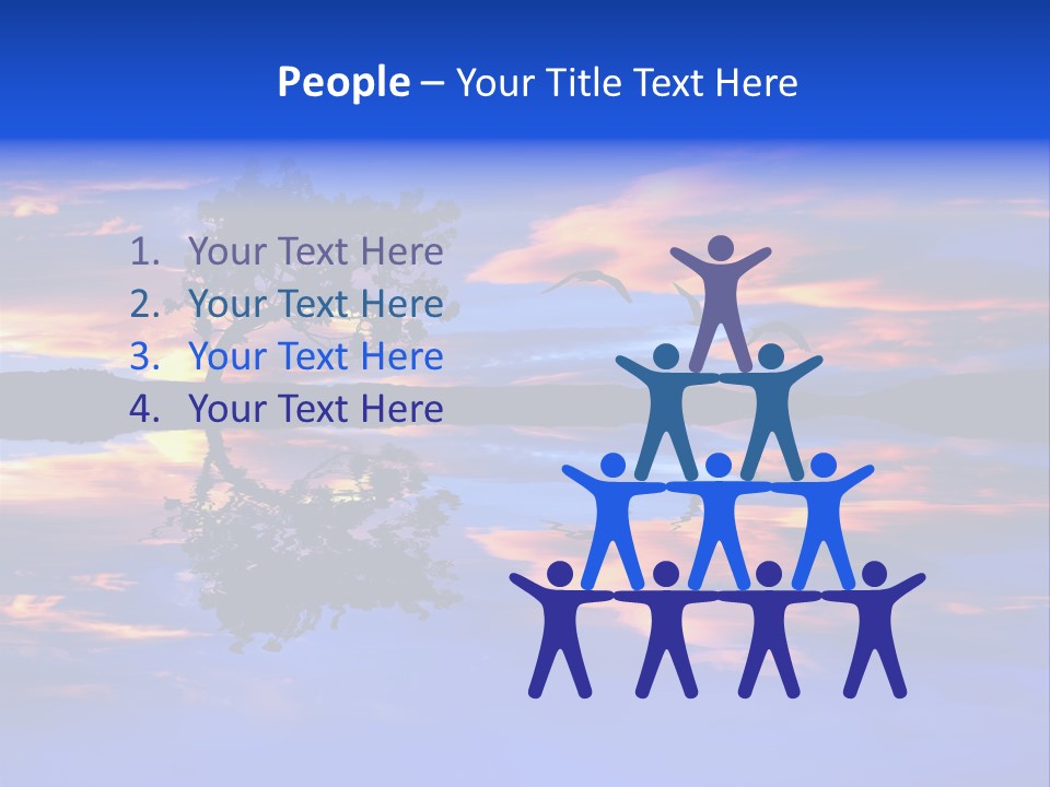 Tropical Fishing Sun PowerPoint Template