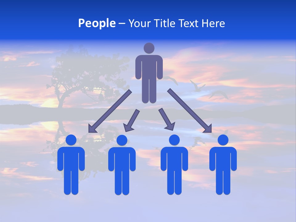 Tropical Fishing Sun PowerPoint Template