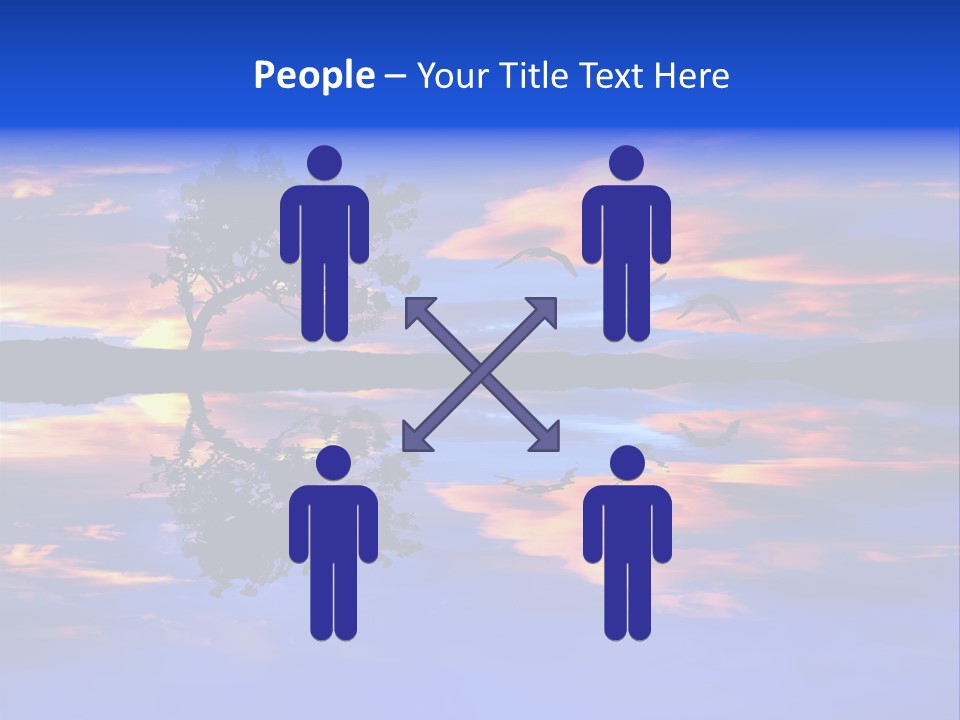 Tropical Fishing Sun PowerPoint Template