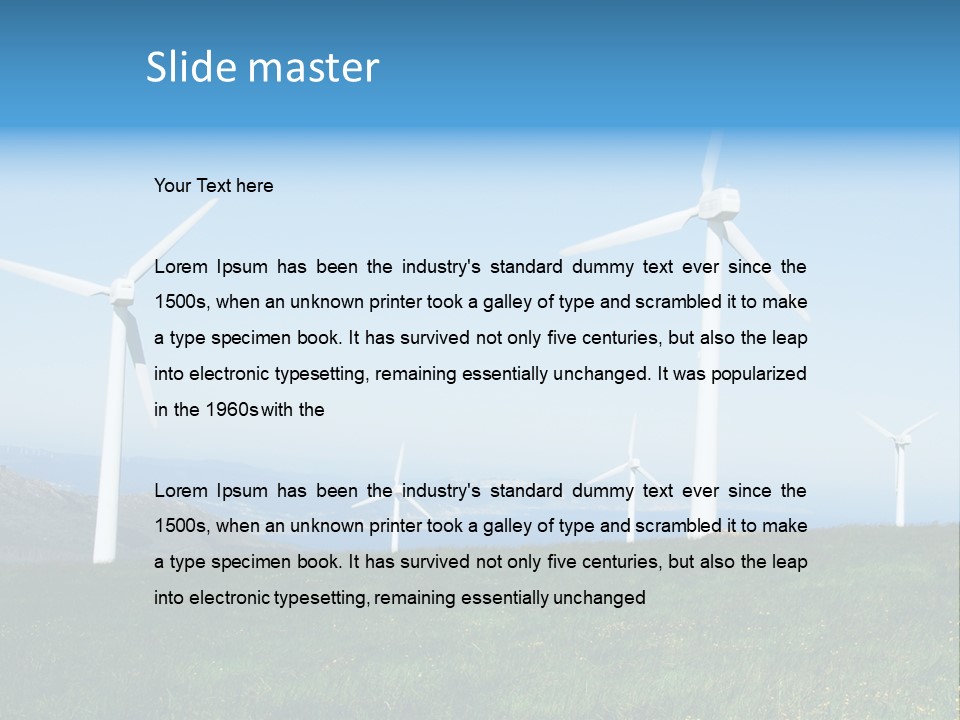 Energy View Cape PowerPoint Template