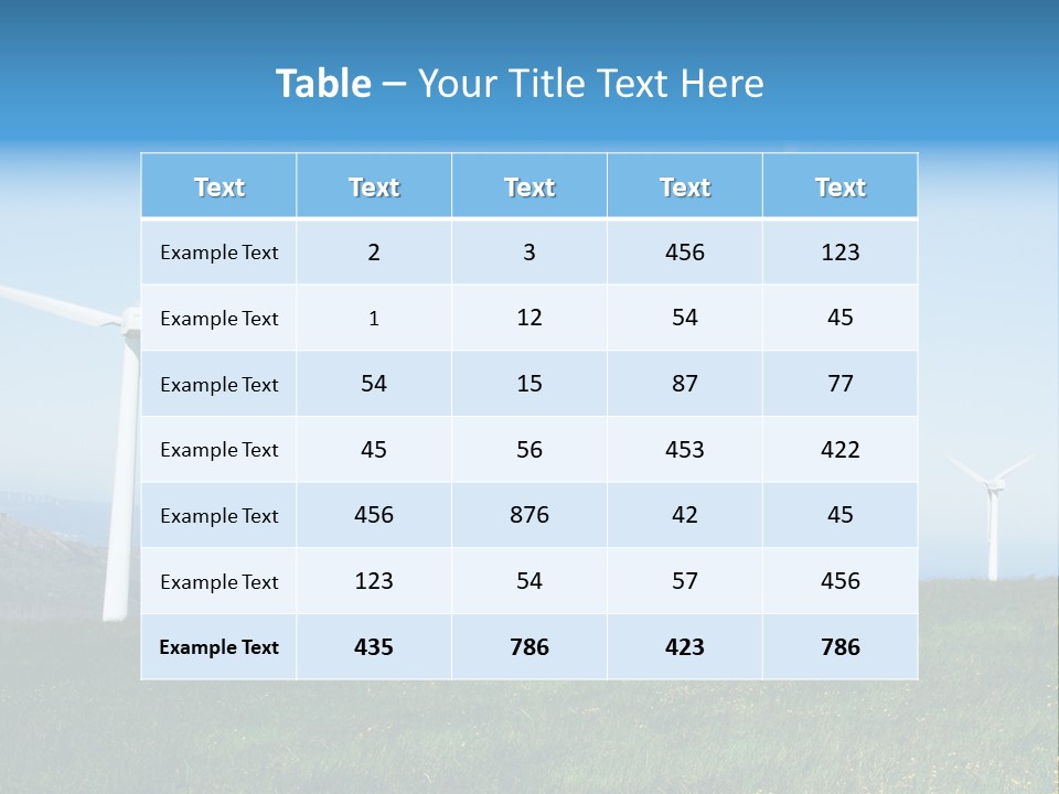 Energy View Cape PowerPoint Template