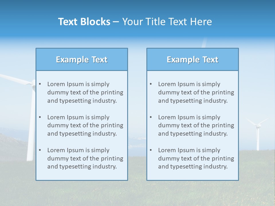 Energy View Cape PowerPoint Template
