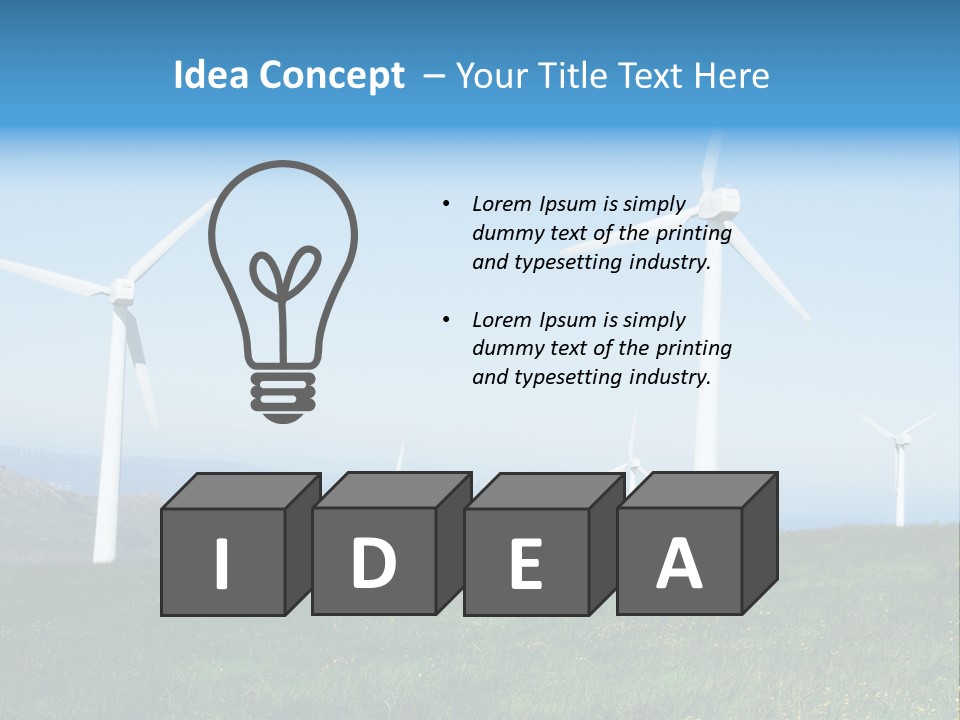 Energy View Cape PowerPoint Template
