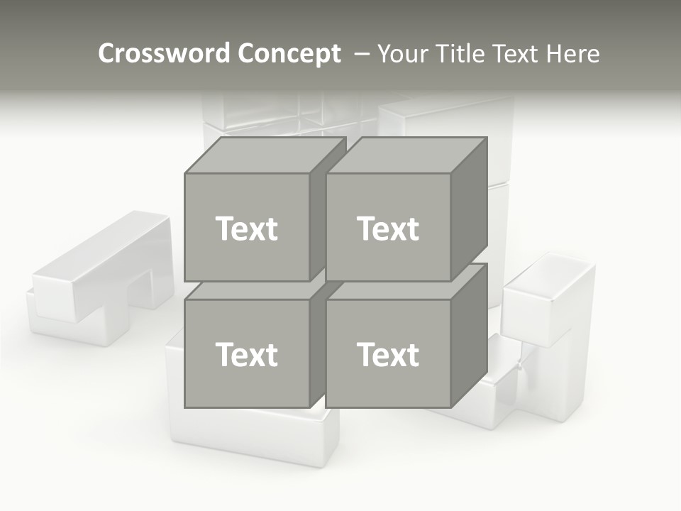 Geometric Leisure White PowerPoint Template