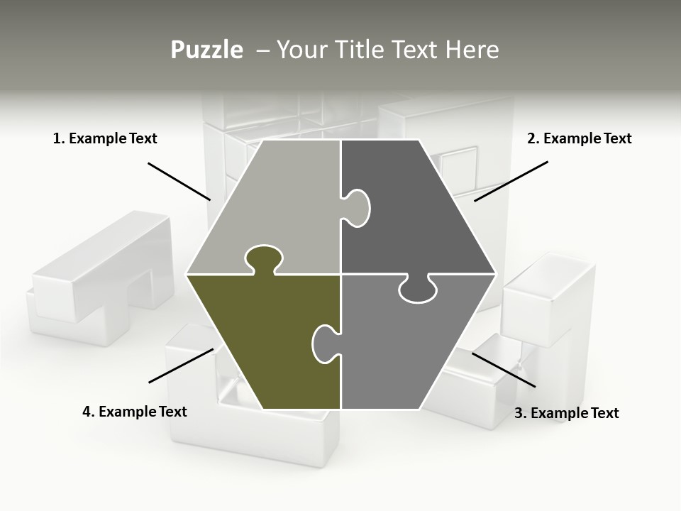 Geometric Leisure White PowerPoint Template