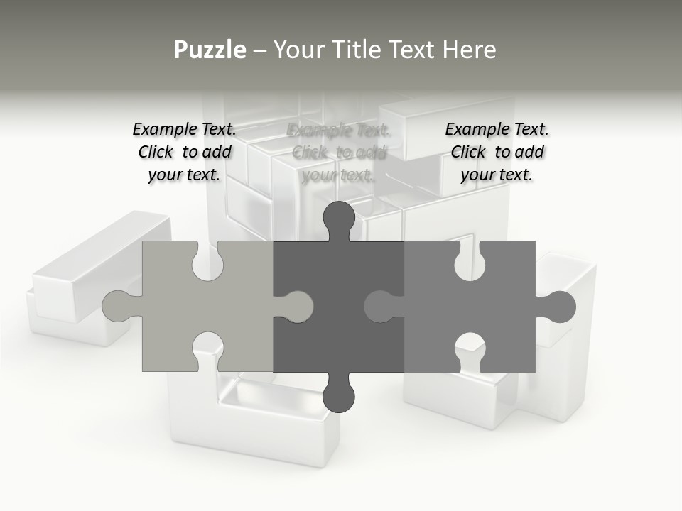 Geometric Leisure White PowerPoint Template