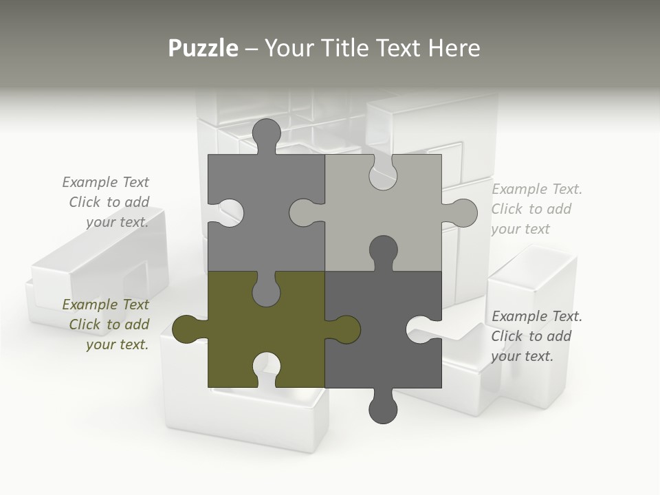 Geometric Leisure White PowerPoint Template