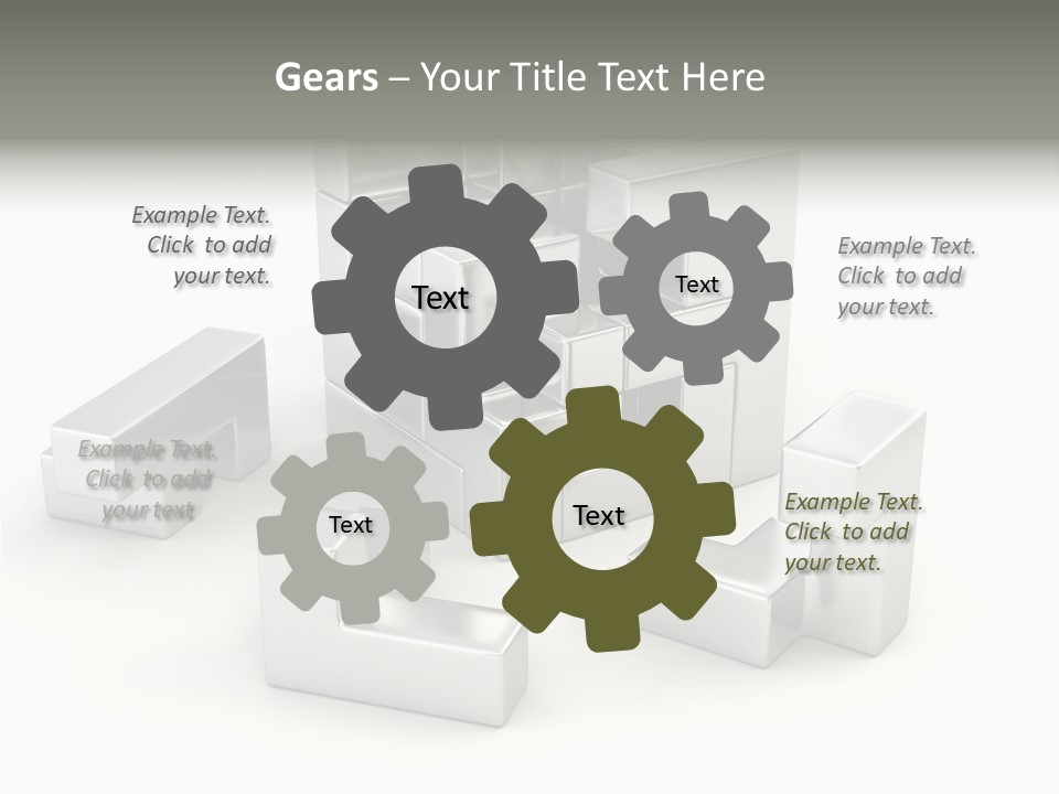 Geometric Leisure White PowerPoint Template