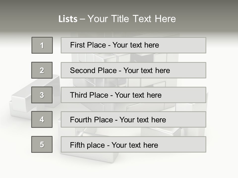 Geometric Leisure White PowerPoint Template