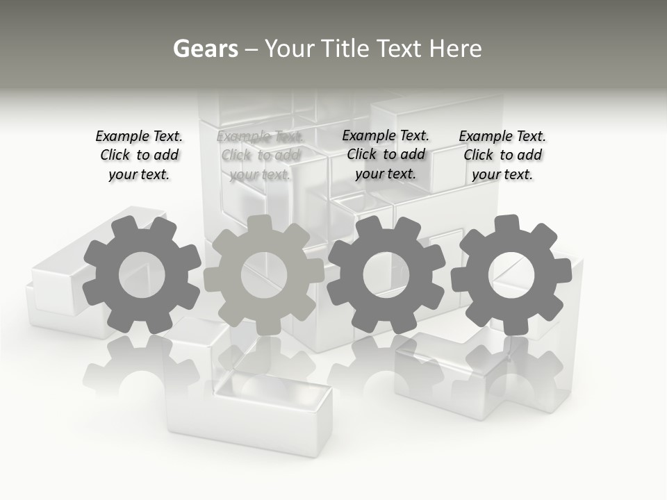 Geometric Leisure White PowerPoint Template