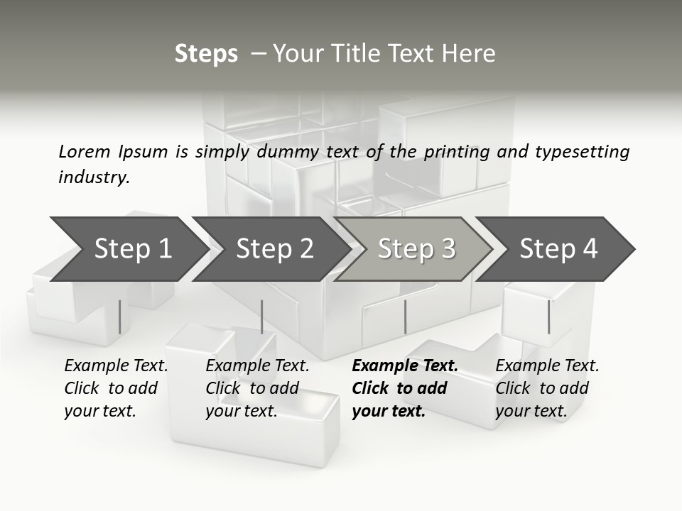Geometric Leisure White PowerPoint Template