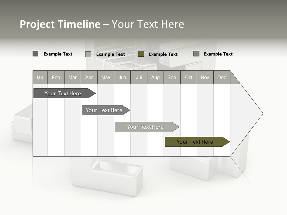 Geometric Leisure White PowerPoint Template