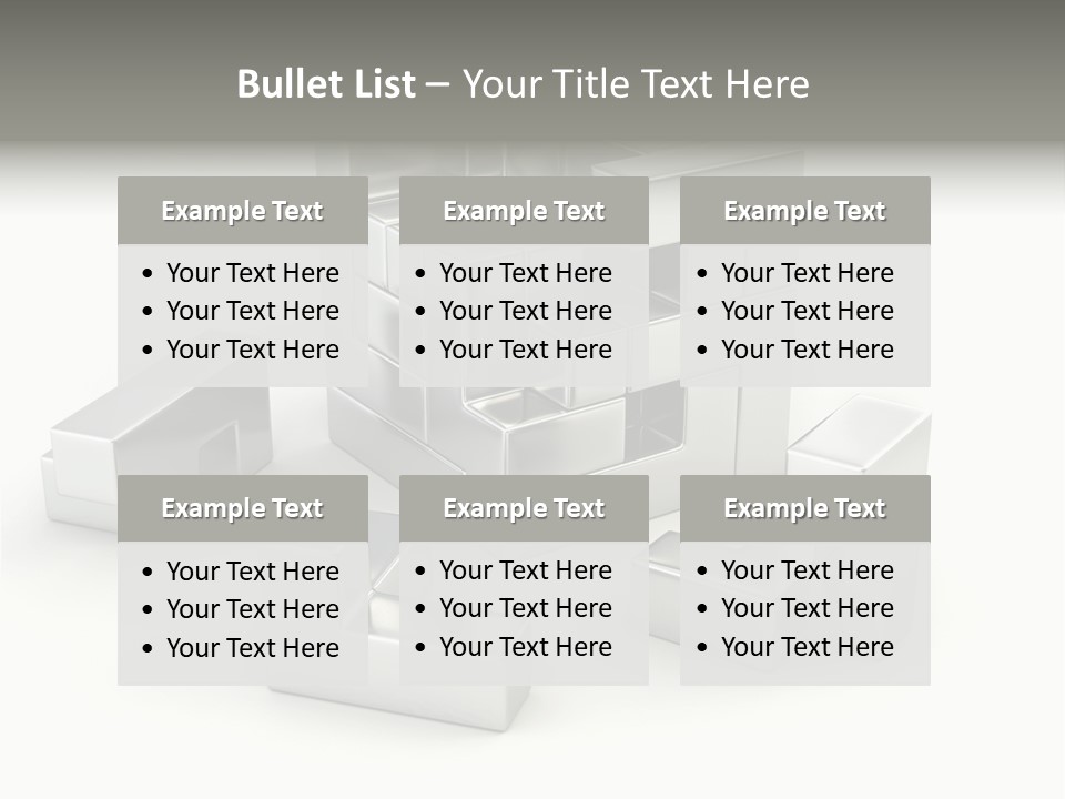 Geometric Leisure White PowerPoint Template