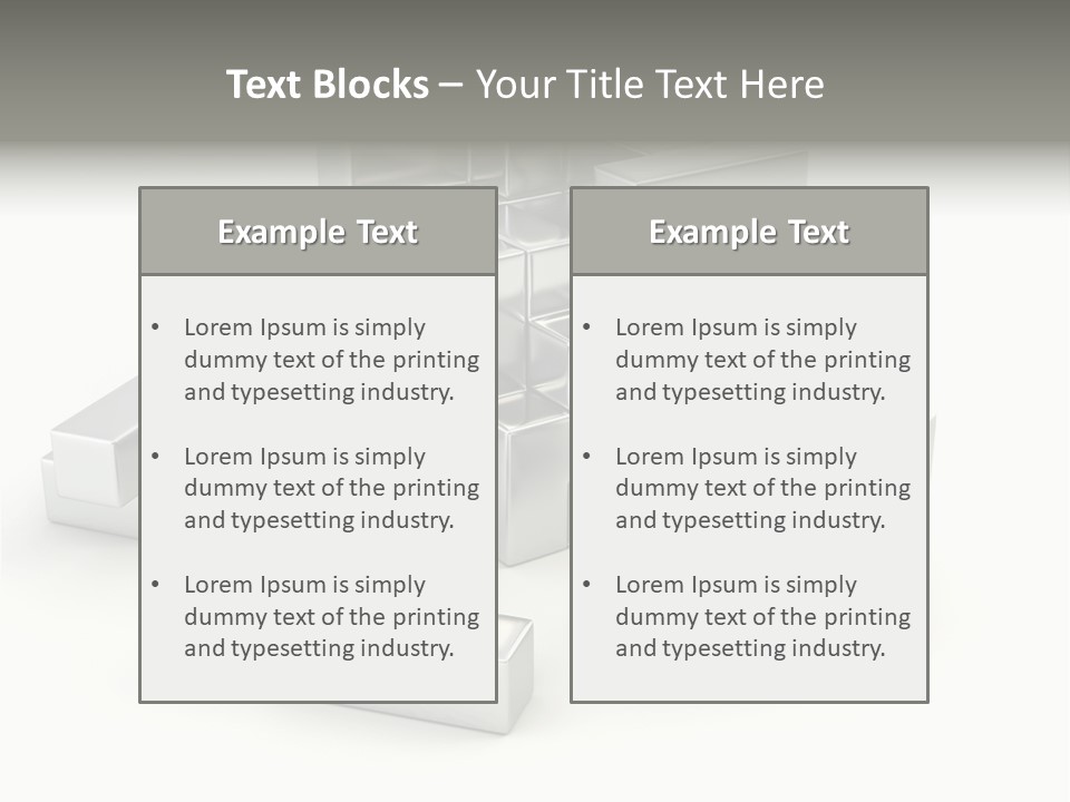 Geometric Leisure White PowerPoint Template