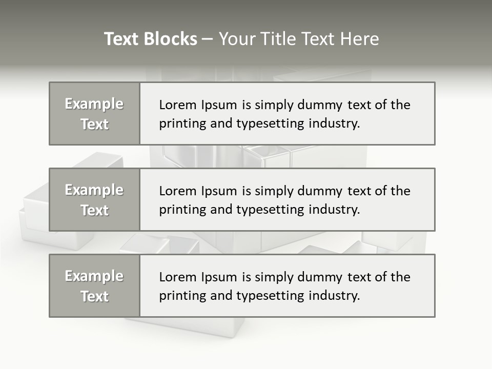 Geometric Leisure White PowerPoint Template