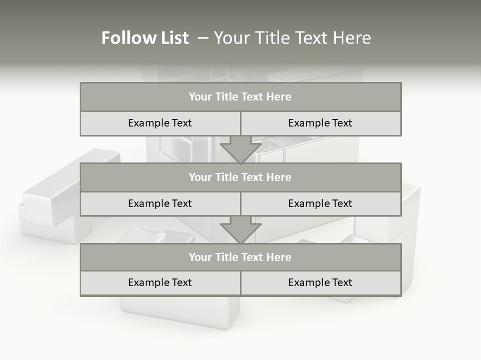 Geometric Leisure White PowerPoint Template