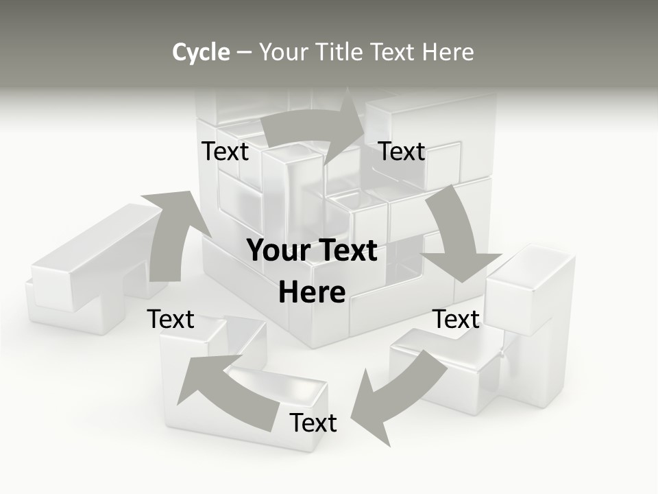 Geometric Leisure White PowerPoint Template