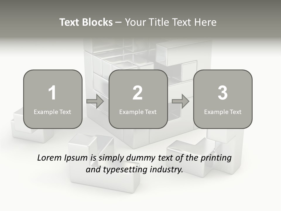 Geometric Leisure White PowerPoint Template