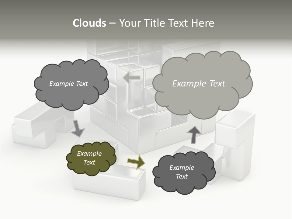 Geometric Leisure White PowerPoint Template