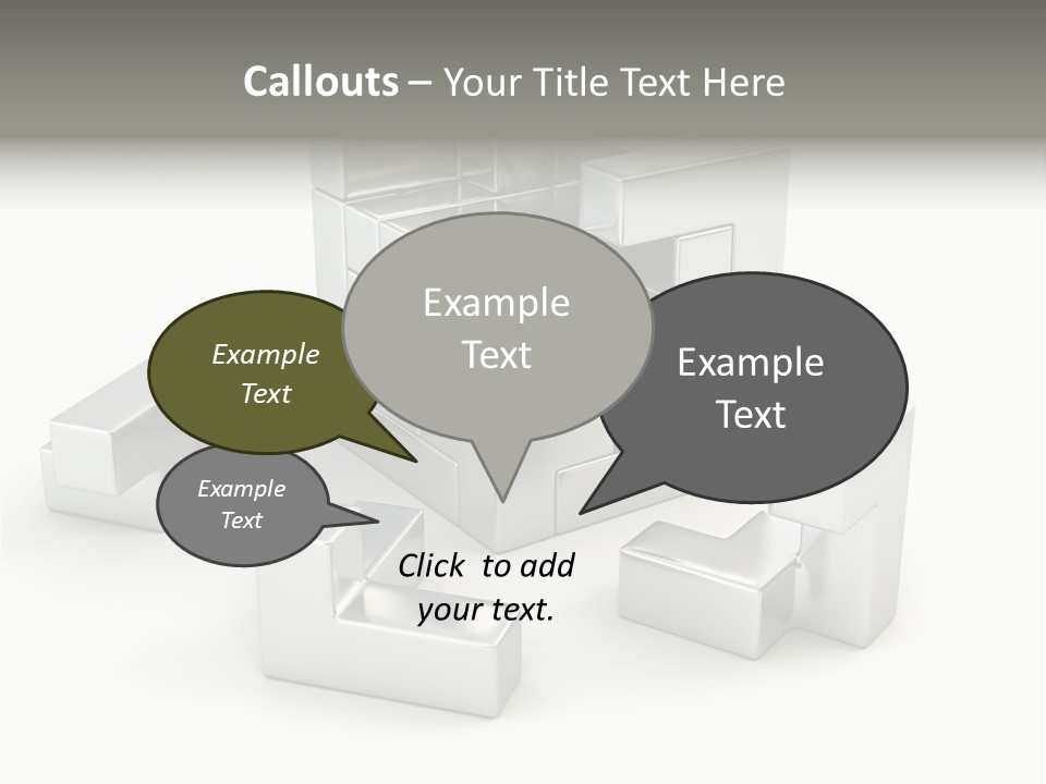 Geometric Leisure White PowerPoint Template